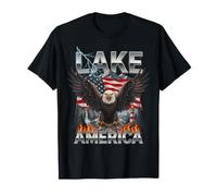 Lake America Patriotic | Bald Eagle American Maglietta