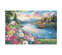 Lake Cabin Forest Wild Nature Rural Countryside Beautiful Serene Puzzle 1000 Pezzi Sfida Logica E Pazienza Rompicapo Per Menti Brillanti Stimolo Cognitivo Esercizio Mentale Regalo Per Laurea 1000 PCS