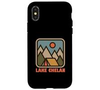Lake Chelan Washington Nature Vacation Backpacking Souvenir Custodia per iPhone X/XS