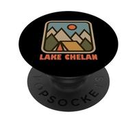 Lake Chelan Washington Nature Vacation Backpacking Souvenir PopSockets PopGrip Adesivo