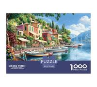 Lake Como 1000 Piece Jigsaw Puzzle For Adults Challenging Game Stress Relief Puzzle Exercise The Memory of The Brain for The Whole Family, Gifts for Women, Gifts for Men 70x50cm/1000pcs