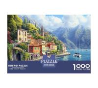 Lake Como 1000 Piece Jigsaw Puzzle For Adults Educational Games Stress Relief Puzzle Cultivate The Spirit of Teamwork for The Whole Family, Gifts for Women, Gifts for Men 38x26cm/1000pcs