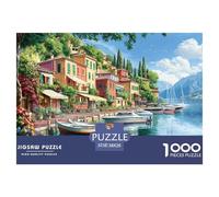 Lake Como 1000 Pieces Jigsaw Puzzles For Adults Educational Games Stress Relieving Entertainment Cultivate The Spirit of Teamwork for The Whole Family, Gifts for Women, Gifts for Men 38x26cm/1000pcs