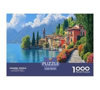 Lake Como Jigsaw Puzzle Impossibili 1000 Pezzi Decorazione Per La Casa. Giochi Rilassamento E Intelligence Per Adulti E Ragazzi Da 14 Anni 70x50cm/1000pcs