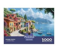 Lake Como Jigsaw Puzzle Impossible 1000 Pezzi Decorazione Per La Casa. Giochi Rilassamento E Intelligence Per Adulti E Ragazzi Da 14 Anni 70x50cm/1000pcs