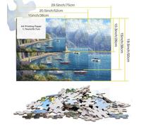 Lake Como1000 Piece Jigsaw Puzzles for Adults Educational Games HealingChallenging for Home Decoration Great Gift Idea70x50cm/1000pcs
