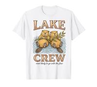 Lake Crew Beavers Most Likely To Go with The Flow Summer Maglietta