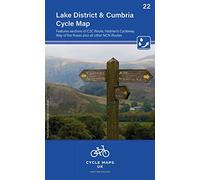 Lake District & Cumbria Cycle Map 22 (Cycle Maps UK): Features sections of the C2C route, Hadrians Cycleway, Way of the Roses plus other NCN routes