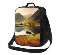 Lake District National Park3 - Borsa per il pranzo, per donne e uomini, riutilizzabile, isolata, a prova di perdite, con tracolla regolabile, graziosa borsa per il pranzo per adulti