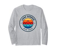 Lake George New York Sci Snowboard/Sci Famiglia Sci Maglia a Manica