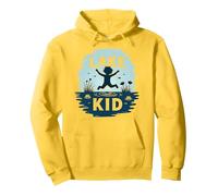 Lake Kid: gioiosa Avventura Estiva Splash Felpa con Cappuccio, Unisex per Adulti, Limone, S