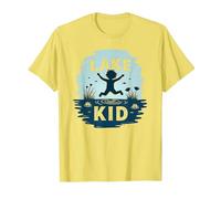 Lake Kid: gioiosa Avventura Estiva Splash Maglietta, Uomo, Limone, 3XL