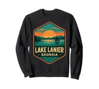 Lake Lanier Camicia Vintage Rustico Camping Dock Georgia USA Felpa
