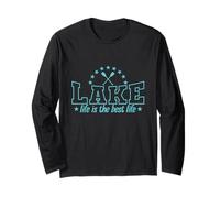 Lake Life è la Vita Migliore Maglia a Manica