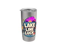 LAKE LINE LUCK Pesca Al Lago Bicchiere termico in acciaio inox doppia parete