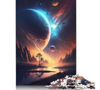 Lake of Planet Landscape Puzzle per adulti, gioco di puzzle per adulti e adolescenti, 1000 pezzi (75 x 50 cm)