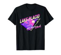 Lake Placid New York anni '80 Retro Coastal NY Vacation Souvenir Maglietta