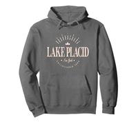 Lake Placid New York Modern - Lake Placid NY Felpa con Cappuccio