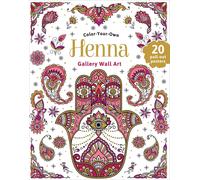 Lake Press Henna: Coloring Book: Color-Your-Own Gallery Wall Art (Tascabile)