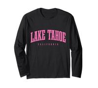 Lake Tahoe California Nevada Rosa Maglia a Manica