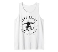 Lake Tahoe California Snowboard Sport Invernali Vintage Canotta