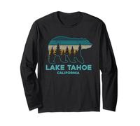Lake Tahoe Vintage California Grizzly Bear Souvenir Regalo Maglia a Manica