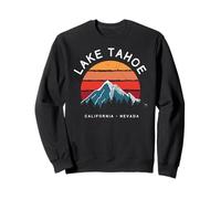 Lake Tahoe Vintage California Nevada USA Montagne Souvenir Felpa