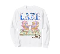 Lake Vibes Lake Life Lakeside Summer Vacation Outdoors Felpa
