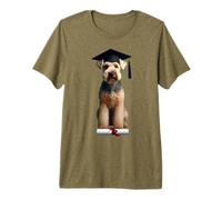 Lakeland Terrier - Cappello per Diploma di Laurea con Cane Maglietta Premium