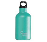 Laken Futura Bottiglia termica in acciaio inox, con isolamento sottovuoto e bocca stretta, 350 ml, colore: turchese
