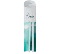 LAKEN Set di 2 Bottiglie di Ricambio in Tritan con Cannuccia, 425 ml
