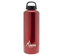Laken Unisex - Adulti Alluminio Rosso, Bottiglia in Alluminio BPA Classic 1 Litro, Senza PBA