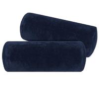 laken24 - Federe per Cuscino, in Pile Coral, 2 Pezzi, 11 Colori a Tinta Unita, in 3 Misure, Marine, ca. 40 x 15 cm