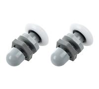 Lakerea 2 x Rullo di ricambio per porta doccia, diametro della ruota 25 mm