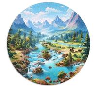 Lakes And Snowy Mountains 1000 Piece Science Fiction Jigsaw Puzzle For Adults Challenging Game Stress Relief Puzzle Exercise The Memory of The Brain for Adults And Kids, Age 12 Years Up 1000pcs (67.5x