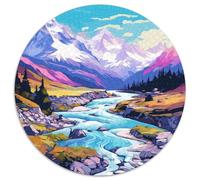 Lakes And Snowy Mountains 1000 Pieces Science Fiction Jigsaw Puzzles For Adults Educational Games Stress Relieving Entertainment Exercise The Memory of The Brain for Family Decorations 1000pcs (67.5x6