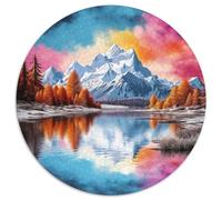 Lakes And Snowy Mountains 1000 Pieces Science Fiction Jigsaw Puzzles For Adults Educational Games Stress Relieving Entertainment Exercise The Memory of The Brain For Adults Gifts 1000pcs (67.5x67.5cm)