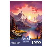 Lakes And Snowy Mountains Jigsaw Puzzle Impossibili 1000Pcs Decorazione Per La Casa. Giochi Rilassamento E Intelligence Per Adulti E Ragazzi Da 14 Anni 38x26cm/1000pcs