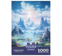 Lakes And Snowy Mountains Jigsaw Puzzle Impossible 1000Pcs Decorazione Per La Casa. Rilassamento E Intelligence Per Adulti E Ragazzi Da 14 Anni 70x50cm/1000pcs