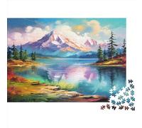 Lakes And Snowy Mountains Puzzle Da 1000 Pezzi Per Adulti Puzzle Da 1000 Pezzi Giochi Educativi Decorazione Della Casa Puzzle I Migliori Regali Per Uomini E Donne 1000pcs (75x50cm)