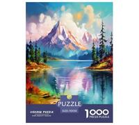 Lakes And Snowy Mountains Puzzle Impossibili 1000 Pezzi Decorazione Per La Casa. Giochi Rilassamento E Intelligence Per Adulti E Bambini Da 12 Anni 70x50cm/1000pcs