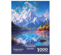 Lakes And Snowy Mountains Puzzle Impossibili 1000Pcs Decorazione Per La Casa. Giochi Rilassamento E Intelligence Per Adulti E Ragazzi Da 14 Anni 70x50cm/1000pcs