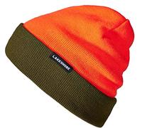 Lakeshore® Berretto da Caccia Reversibile I Cappello ad Alta visibilità per la Caccia in Battuta I Arancione/Verde Oliva