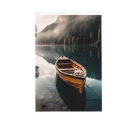 Lakeside Boat Welcome Garden Flag 0,6 x 0,9 m Double Sided No Fade House Yard Bandiere Photo Sfondo Banner per Cortile Portico Prato Decorazione Esterna