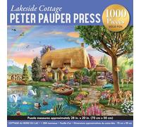 Lakeside Cottage 1000-Piece Jigsaw Puzzle (gold foil highlights)