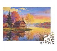Lakeside Cottage Puzzle Giochi 1000 Pezzi Regalo Per Lui E Per Lei Arte Interesting Puzzle Adulti Foto 38x26cm/1000pcs