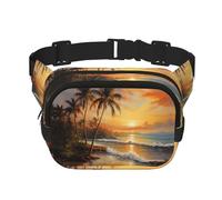 Lakeside Sunset - Marsupio multifunzione, unisex, alla moda, per viaggi e sport