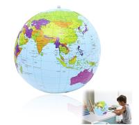 LAKJUOZ 1 Globo Gonfiabile Globe Pvc Da Mondo Terra Gonfiabile Globo Pallone Da Spiaggia Per Giocare In Spiaggia Insegnare Mappamondo Gonfiabile In Inglese Per Regalo Festa Del Giorno Dei Bambini