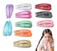 LAKJUOZ 20 Pezzi Glitter Snap Hair Clips Mollette Capelli Bambina Metal Coloured Glitter Sequins Barrettes Hair Styling Accessories For Girls Women Hair Clips For Girls