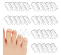 LAKJUOZ 30 Pezzi Proteggi Dita Piedi,Protezione Dita Piedi, Proteggi Dita Piedi Gel,Protezione Mignolo Piede,Copri Piedi Traspiranti,Per Prevenire Vesciche, Calli E Duroni, Ritagliabile Per Uomo E Don